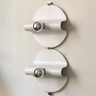 Designer aluminum wall sconce – silver E27 LED