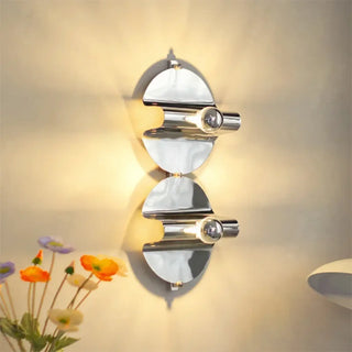 White designer wall sconce E27 – artistic diffuse light