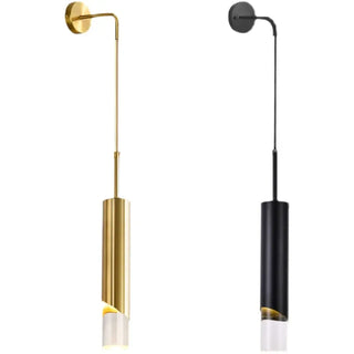 Gold wall sconce soft diffused light close-up detail