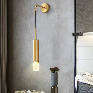 Gold wall light acrylic metal opaline glass warm 3000K