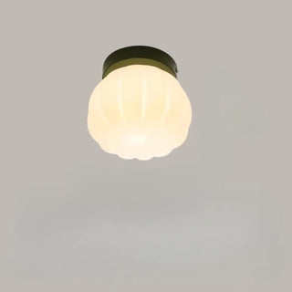 White pastel wall sconce G9 rounded shade warm light