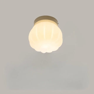 Rounded shade wall sconce G9 beige modern pastel