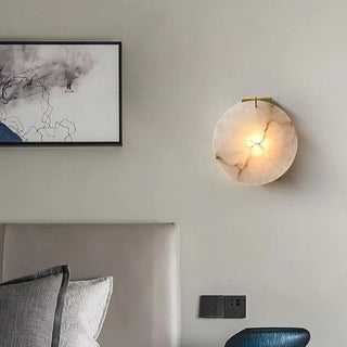 Gilded marble wall sconce E14 S size 20cm – front view