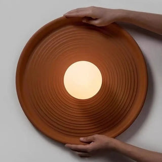 VERTIGO wall light organic wavy relief designer