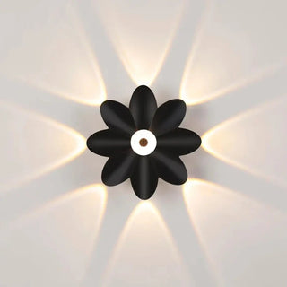 Modern LED flower wall light 800g – three-quarter view