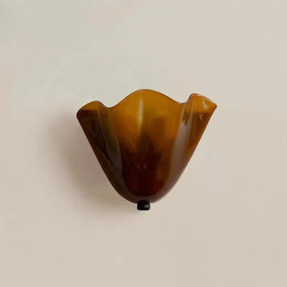 brown flower glass wall sconce E27 – Art Deco retro