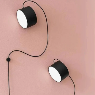 Sourdity flexible arm wall light black – side angle