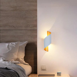 Italian wall sconce white aluminum modern 28cm profile