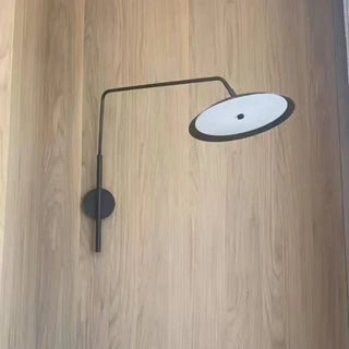 slender arm wall light black – industrial vintage sconce