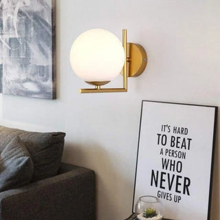 Modern LED wall sconce 5W gold aluminum 15x18cm