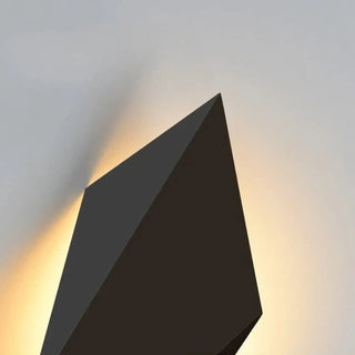 Metal geometric wall light white – LED design B 22cm