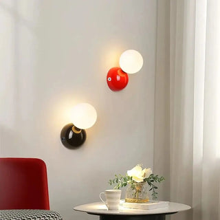 Sotor metal acrylic wall light – side angle