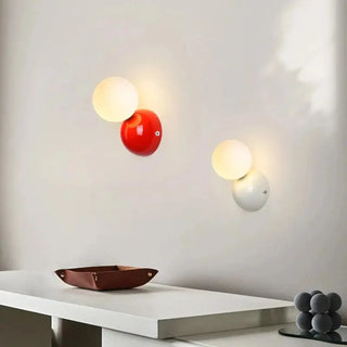 Sotor metal acrylic sconce warm light installed
