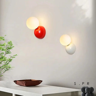 Sotor metal acrylic wall sconce detail view