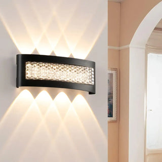 SUTYRITE crystal diffuser wall light atmospheric detail
