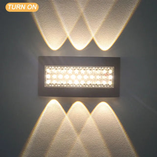 SUTYRITE crystal diffuser wall sconce installed view