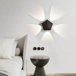 SUDULI LED halo effect wall light close-up view