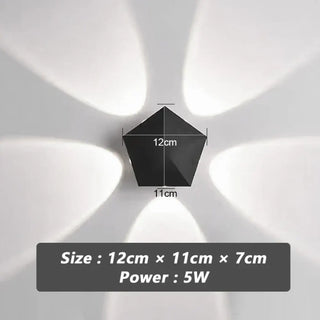 SUDULI modern halo LED wall light contemporary interior