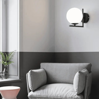 Black LED design wall sconce 5W aluminum modern