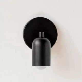black minimalist wall sconce E27 – chic modern design