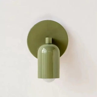 minimalist wall sconce green E27 LED – modern interior