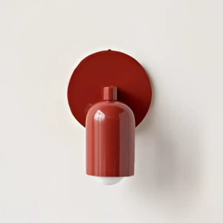 red minimalist wall sconce E27 – modern chic interior