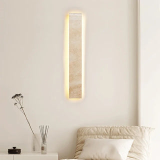 beige stone metal wall sconce LED 60cm – modern design