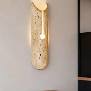 TURALIE sculpted stone minimalist wall sconce designer