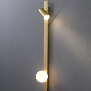 Modern spotlight wall sconce LED gold black 80cm IP65