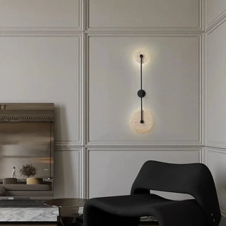 Two-light gold wall sconce LED – modern balanced illumination