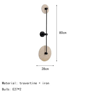 Modern gold two-light wall sconce – double LED ambient glow