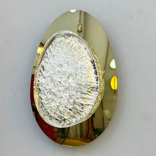 Ruralie crystal metal resin wall sconce close-up
