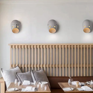 Modern gray wall sconce close-up – acrylic metal E27 1200g IP65