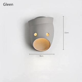 IP65 gray wall sconce close-up – acrylic metal E27 22cm indoor