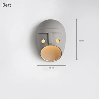 Gray modern wall sconce installed outdoor – E27 IP65 1200g