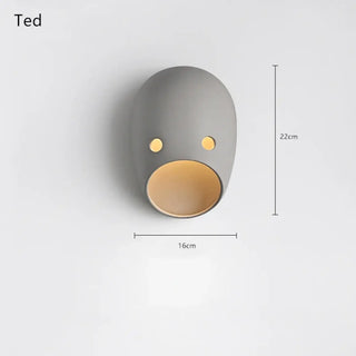 Modern gray wall sconce detail – E27 acrylic metal IP65 alternate