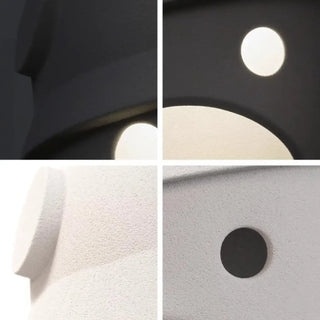 Modern gray wall sconce side view – E27 acrylic 3000K IP65