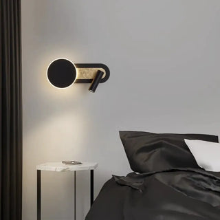 slim black LED wall sconce acrylic – modern Scandinavian