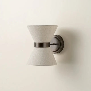 Sablir fabric wall light 19×24 cm top view