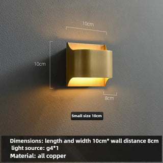 Geometric black wall light E14 XL size – angle view