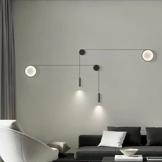 Black wall sconce double arm – LED 3000K 15×18cm modern indoor