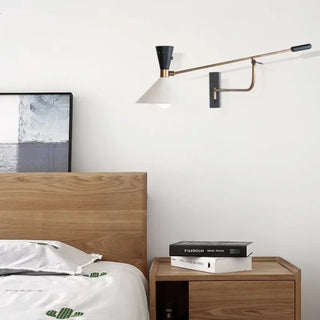 OLDIA adjustable arm wall sconce – ambient lighting effect