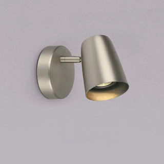 Black cylinder wall sconce 500g E27 side profile