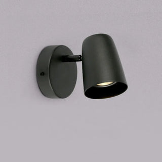 White E27 cylinder wall light top angle Art Deco