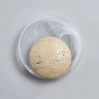Rock wall sconce 1800g natural beige 3000K warm