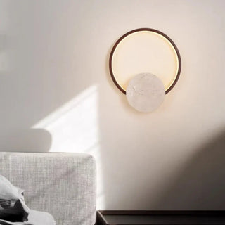 Sogori stone metal wall light – side angle