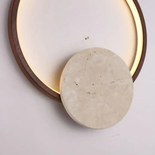 Sogori stone metal wall light 3/4 angle