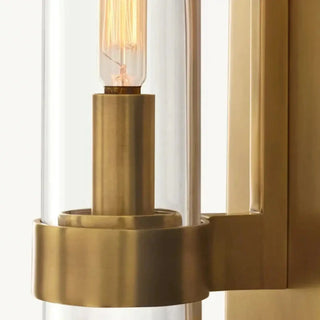 Luxury black glass tube wall light – designer 2-light