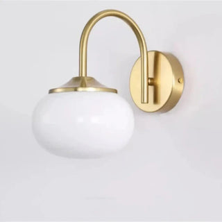 White round wall sconce 14cm close-up acrylic detail