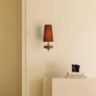 Dimmable vintage sconce E14 LED acrylic 38cm warm 3000K indoor